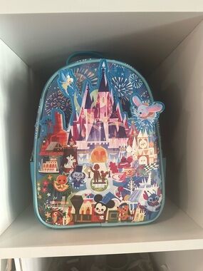 NWT Loungefly Disneyland Magic Castle Mini Backpack Joey Chou
